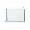 Flipside Framed Dry Erase Board, 48 x 36, White, Silver Aluminum Frame 17641